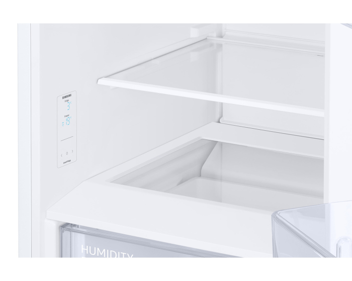 Combina frigorifica Samsung RB34C600DWW/EF, 344 l, Clasa D, Total No Frost, Compresor Digital Inverter, Iluminare LED, Afisaj intern, WiFi, AI Energy, H 185 cm, Alb [5]