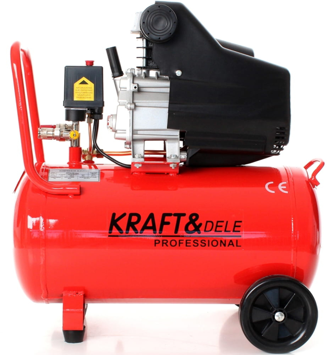 Compresor 50 l, 8 bar, 3,8 CP / 2,8 kW, 206 l/min, Kraft&Dele KD401 [14]
