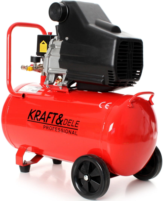 Compresor 50 l, 8 bar, 3,8 CP / 2,8 kW, 206 l/min, Kraft&Dele KD401 [15]