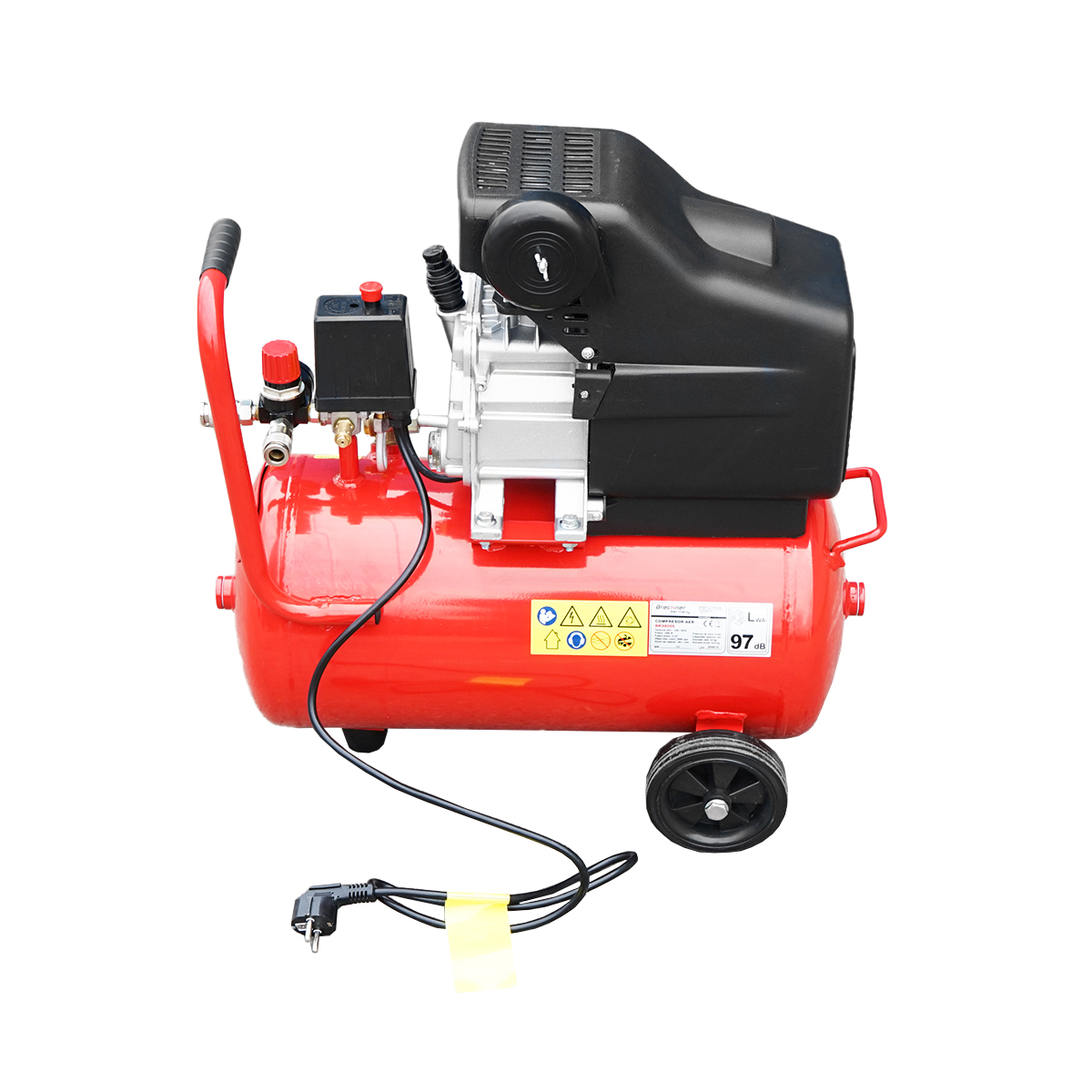 Compresor aer volum 24L putere 1.5kW/2CP presiune maxima 8 Bar, volum aer aspirat 184L Breckner Germany [3]