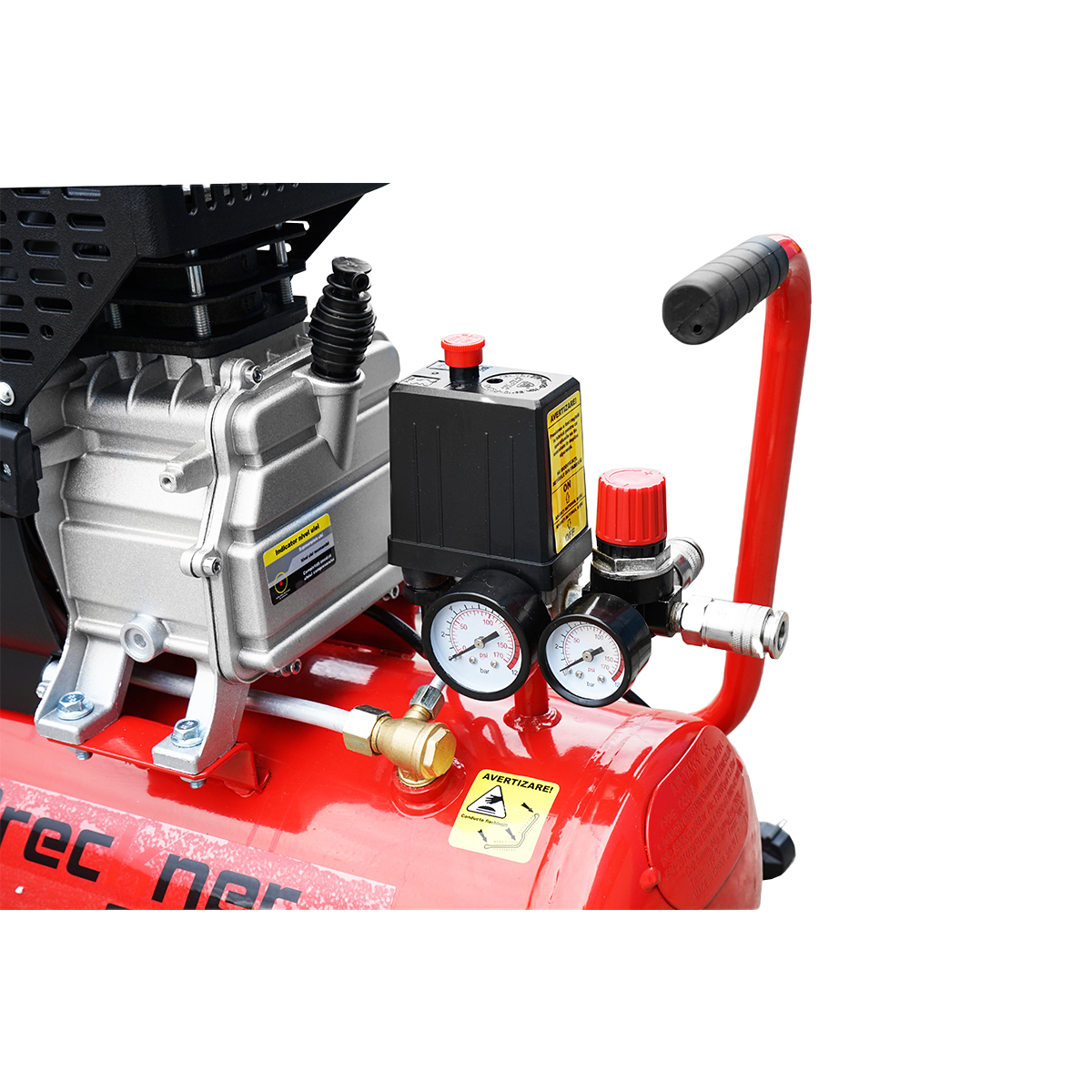 Compresor aer volum 24L putere 1.5kW/2CP presiune maxima 8 Bar, volum aer aspirat 184L Breckner Germany [7]