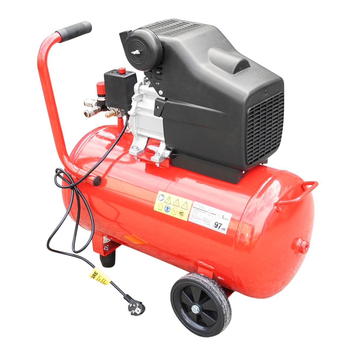 Compresor aer volum 50L putere 1.5kW/2CP presiune maxima 8 Bar, volum aer aspirat 184L Breckner Germany [6]