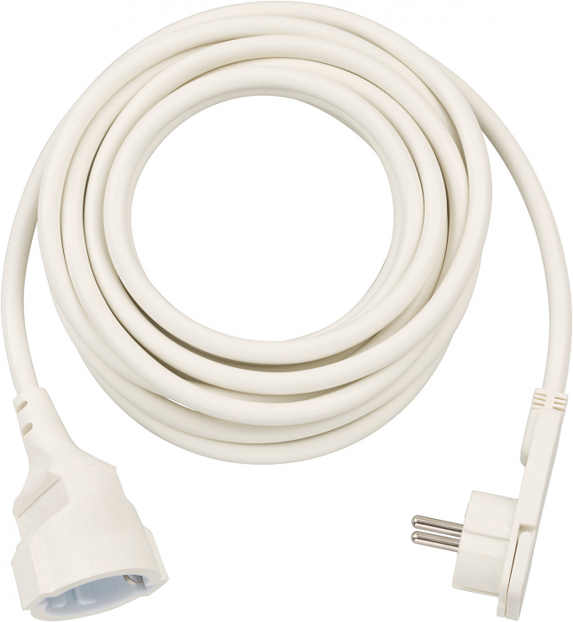 Cordon Prelungitor Brennenstuhl cu cap plat, 5m - Alb [1]