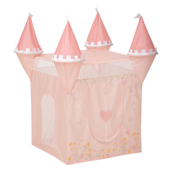 Cort copii Atmosphera tip castel, pop-up cu ferestre si usa, 130x78x78 cm, roz [3]