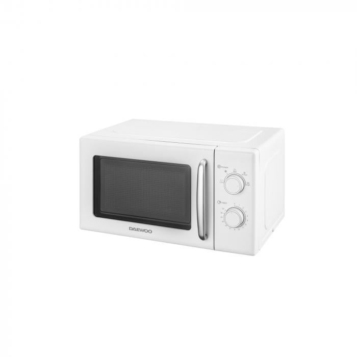 Cuptor cu microunde Daewoo, 20 L, 700 W, 5 niveluri de putere, semnal sonor, Alb, KOR-6S20W-2 [2]