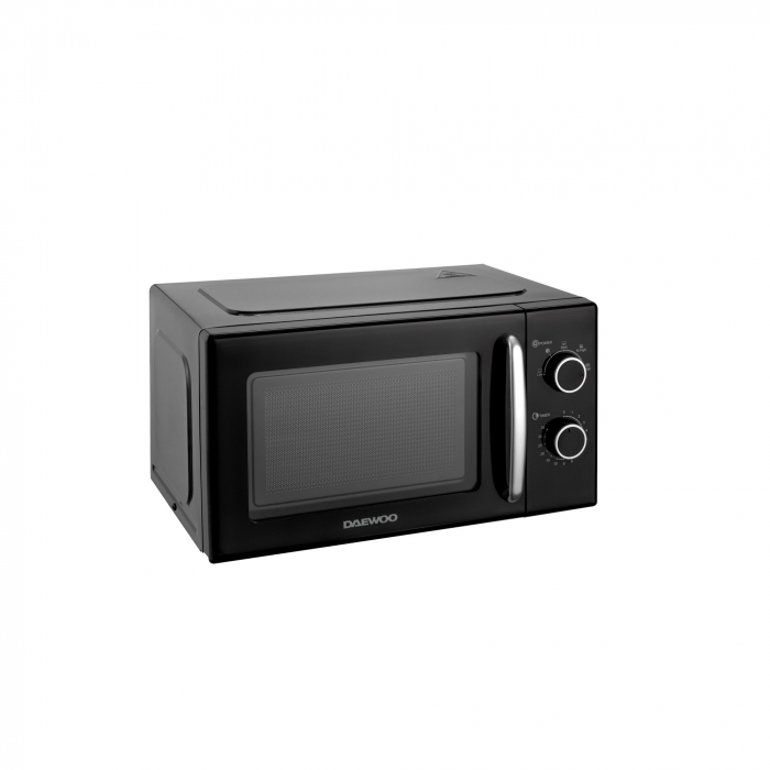 Cuptor cu microunde Daewoo, 20 L, 700 W, 5 niveluri de putere, semnal sonor, Negru, KOR-6S20K-2 [2]