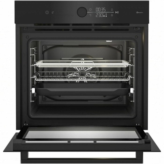 Cuptor incorporabil BEKO BBIMA17410BMPW, Electric, 72 l, Autocuratare pirolitica, AirFry, SteamShine Cleaning, Wi-Fi, Booster, LED display touch control, Clasa A+, Negru [2]