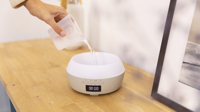 Difuzor aroma cu Ultrasunete Smart Cecotec PureAroma 550 Connected, control din Smartphone, 7 culori LED, boxa incorporata - Gri [3]
