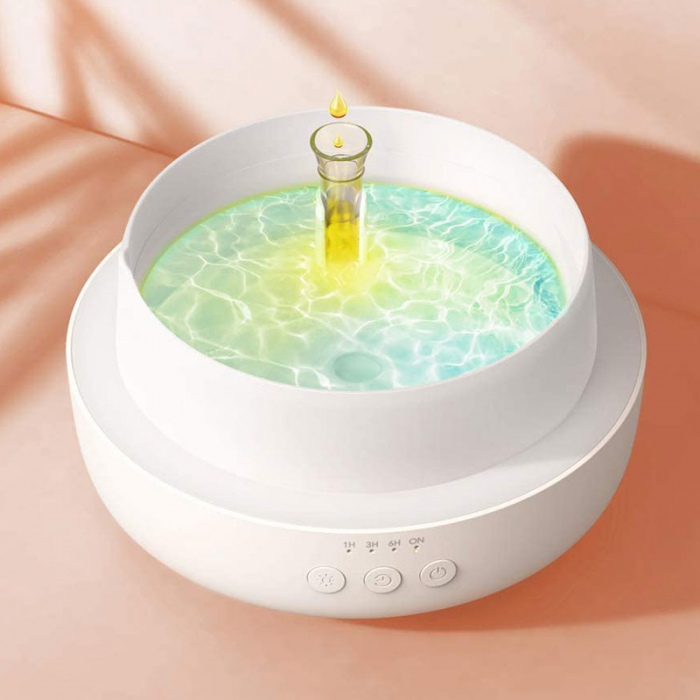 Difuzor aroma terapie Anjou AJ-ADA019, 300ml, LED 7 culori, BPA free, oprire automata [3]