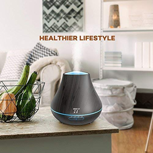 Difuzor Aroma terapie TaoTronics TT-AD004, 400ml, 13W, 14 ore - Negru [2]
