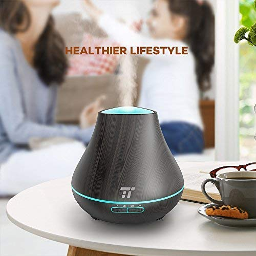 Difuzor Aroma terapie TaoTronics TT-AD004, 400ml, 13W, 14 ore - Negru [4]