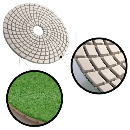 Disc diamantat de lustruit flexibil gr. 100, diametru 125mm, DEDRA H12G0100 [2]