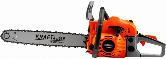 Drujbă pe benzină 5.9 CP lamă + lanț 16" 40cm | 18" 45cm + demaror KD10613 [3]