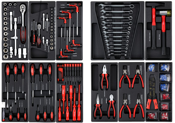 Dulap de scule echipat, 263 elemente, Kraft&Dele KD362 [12]