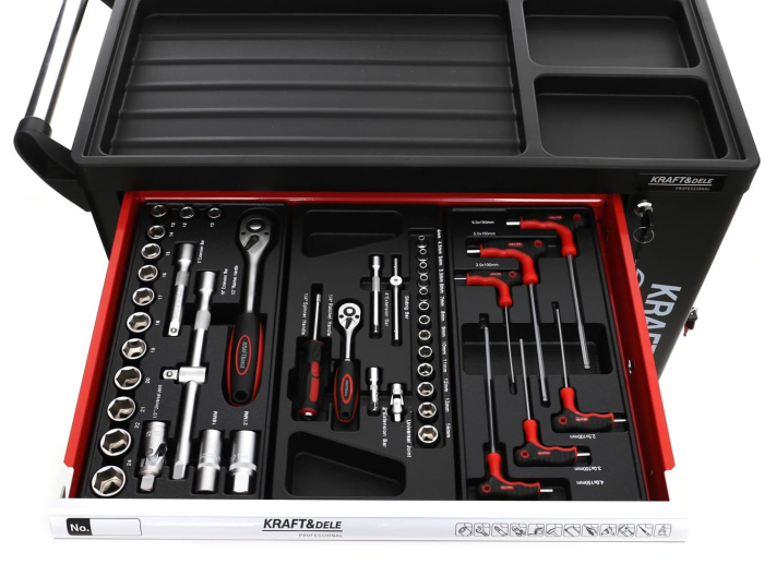 Dulap de scule echipat, 263 elemente, Kraft&Dele KD362 [9]