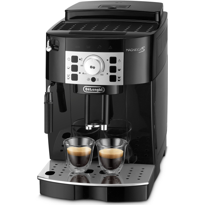 Espressor automat De Longhi Magnifica S ECAM 22.112.B, 1450 W, 5 tipuri de bauturi, 15 bari, Sistem manual de spumare, Rasnita cu 13 setari, Negru [2]