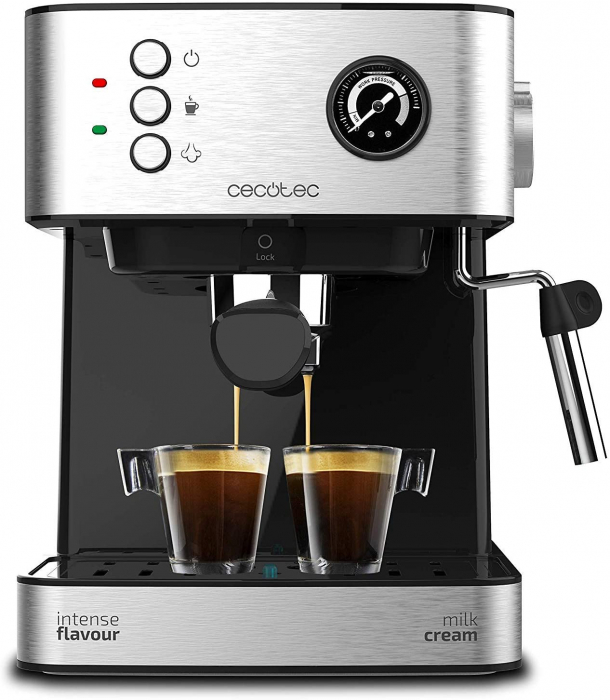 Espressor profesional Cecotec Power Espresso 20 Professionale, 850 W, 20 bar, 1.5 l, indicator luminos [1]