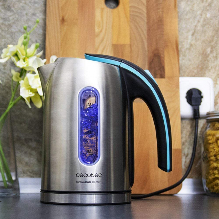 Fierbator Cecotec ThermoSense 270 Steel, 2200 W, 1.7L, Inox, oprire automata [2]