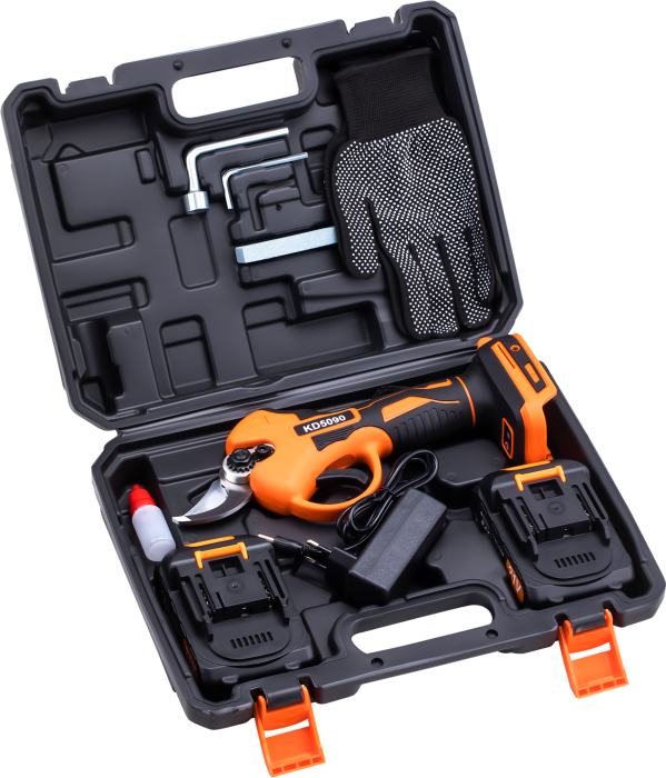 Foarfeca de gradina cu acumulator, 2 x 2Ah, Kraft&Dele KD5090 [16]