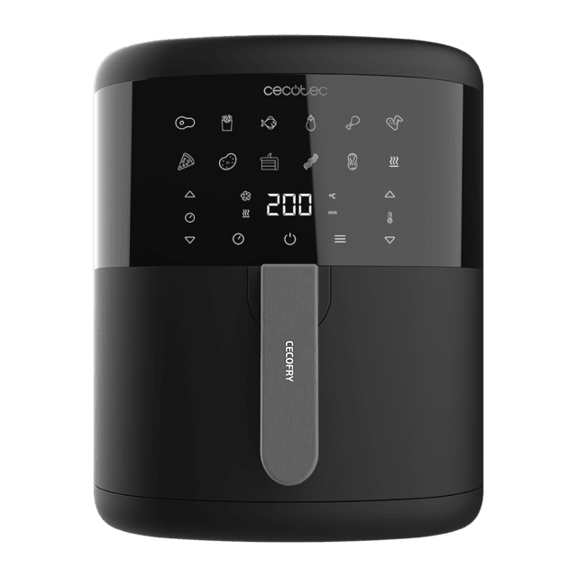Friteuza cu aer cald, fara ulei Cecotec Bombastik 6000, 1700W, 6L, Control tactil, 12 Programe Presetate [1]