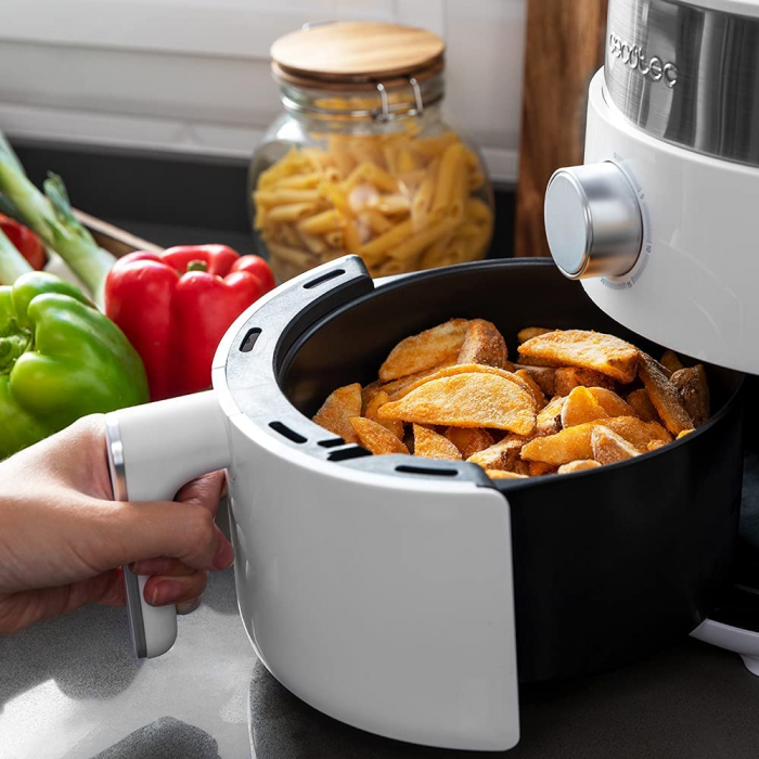 Friteuza cu aer cald, fara ulei Cecotec Cecofry Essential Rapid Sun, 1200W, 2.5L, Control tactil, 5 Programe Presetate - Resigilat [3]