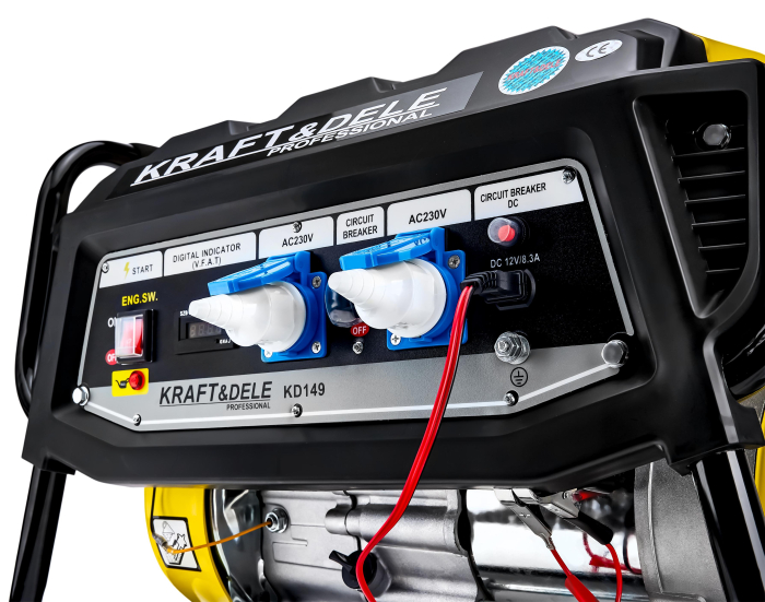 Generator de 3500W + voltmetru LCD 12/230V KD149 [9]