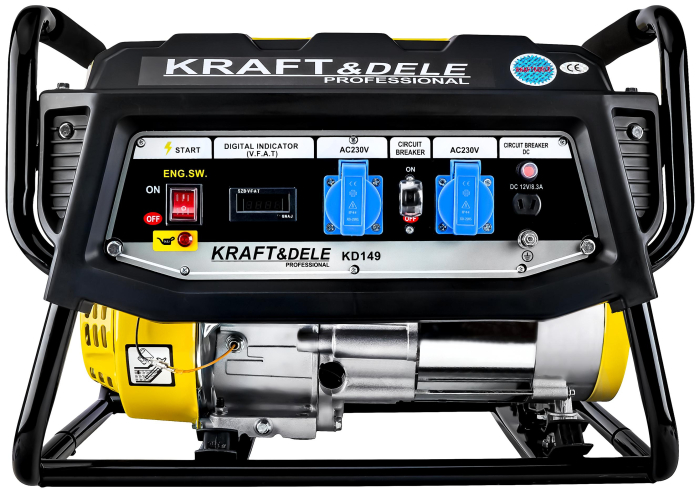 Generator de 3500W + voltmetru LCD 12/230V KD149 [5]