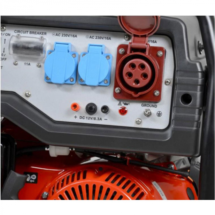Generator de curent Hecht GG 10000 8800w 459 cm monofazat trifazat [3]