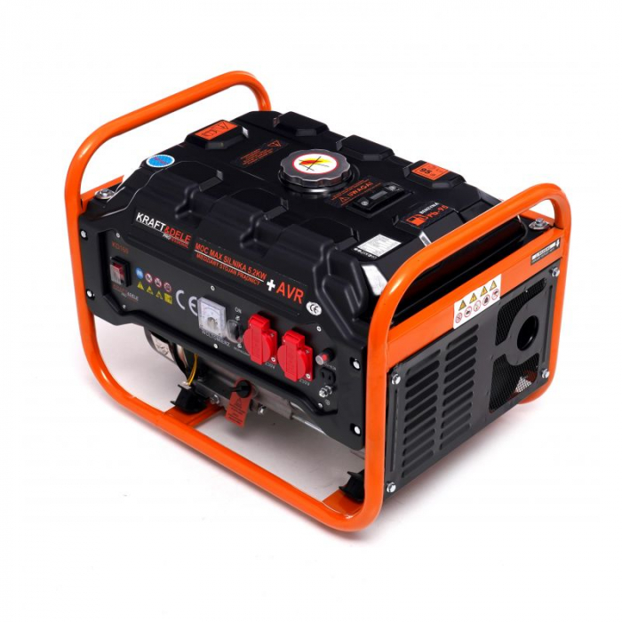 Generator de curent monofazat 3500W, 12/230V, 7 CP, 4 timpi, Kraft&Dele KD160 [7]
