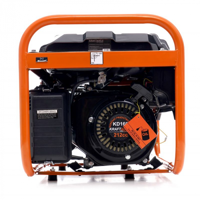 Generator de curent monofazat 3500W, 12/230V, 7 CP, 4 timpi, Kraft&Dele KD160 [10]