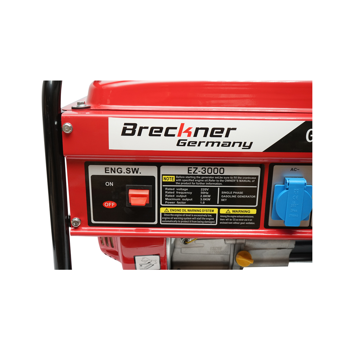 Generator electric pe benzina 220V/50Hz putere maxima 3.0 kW, AVR, Breckner Germany BK87730 [5]