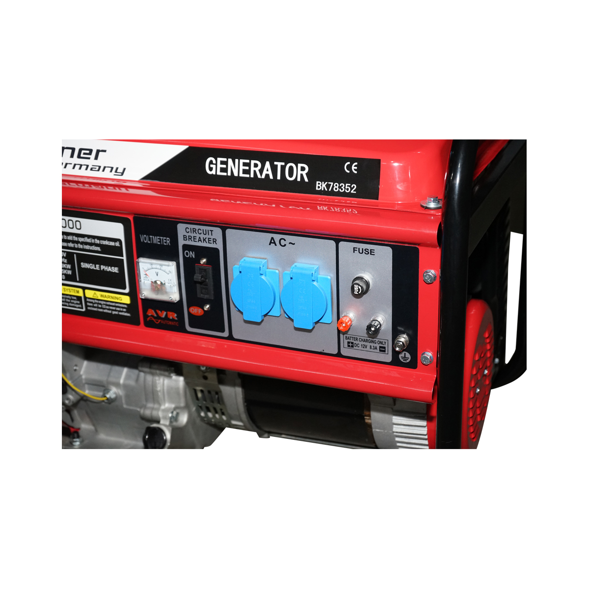 Generator electric pe benzina 220V, 7.5KW, 50Hz, 17CP, pornire manuala, Breckner Germany BK78352 [5]