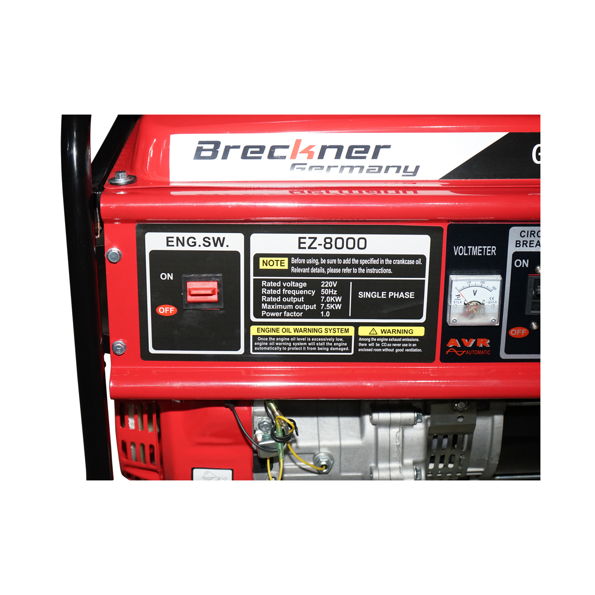 Generator electric pe benzina 220V, 7.5KW, 50Hz, 17CP, pornire manuala, Breckner Germany BK78352 [4]