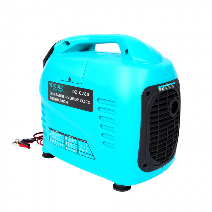 Generator invertor 53.5 CC, benzina,  2.01 CP, 1100W, Detoolz DZ-C260 [1]