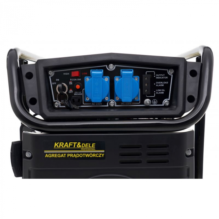 Generator invertor Kraft&Dele KD194, 5200W, 230V, 4 timpi [3]