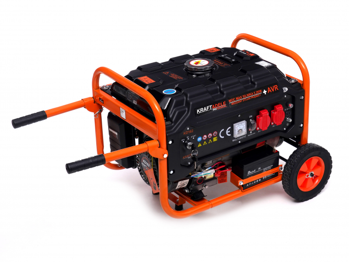 GENERATOR MONOFAZAT, 230V/12V, 3500W, pornire electrica  KD162 Kraft&Dele [4]