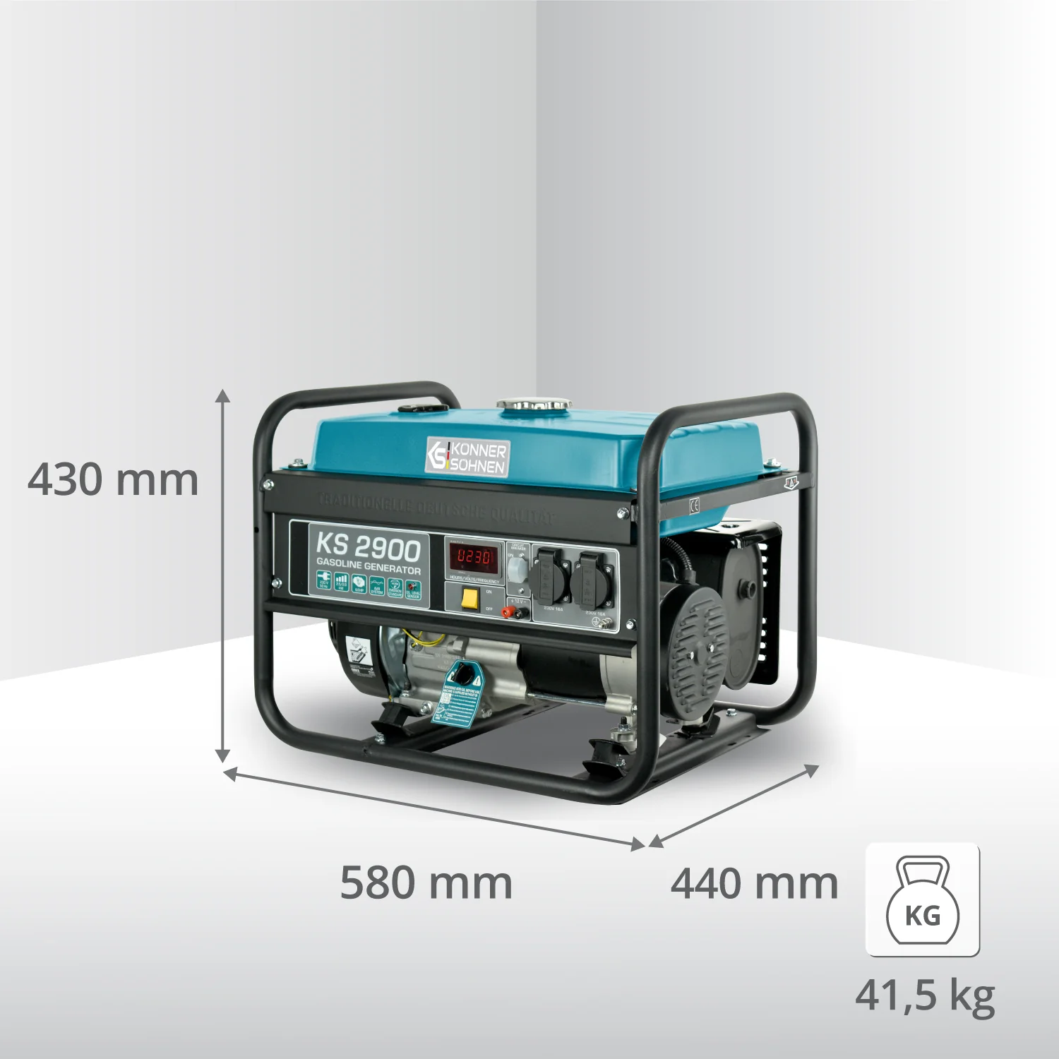 Generator pe benzina Könner & Söhnen, 6,5 CP, 2,5 kW,  KS 2900 [6]