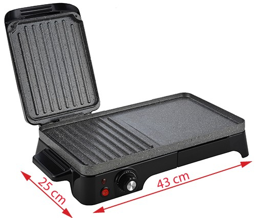 Gratar Grill Electric Adler AD 6608, Putere 2200W, Reglare Temperatura, Termostat [3]
