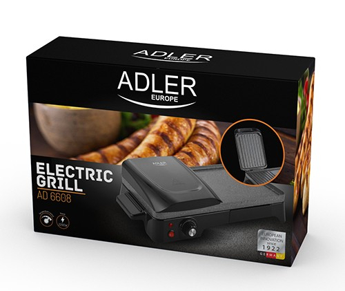 Gratar Grill Electric Adler AD 6608, Putere 2200W, Reglare Temperatura, Termostat [2]
