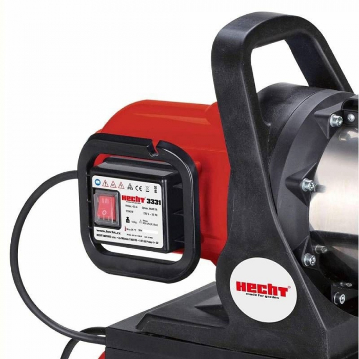 Hidrofor Hecht 3331 putere 1100 w presiune 4.5 Bar inaltime maxima de refulare 45 m [4]