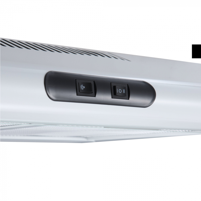 Hota clasica NobelTek NHO-CL60F15W, 60 cm, 1 motor, 2 filtre aluminiu, lampa led, 300m3, Alb [3]
