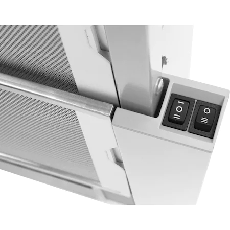 Hota incorporabila telescopica Hansa OTS6251WH, Putere de absorbtie 429 m3/h, 2 motoare, 60 cm, Alb [3]