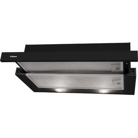Hota telescopica Hansa OTP6243BGH, Capacitate de absorbire 389 m3/h, Iluminare LED, 3 trepte, Negru [2]