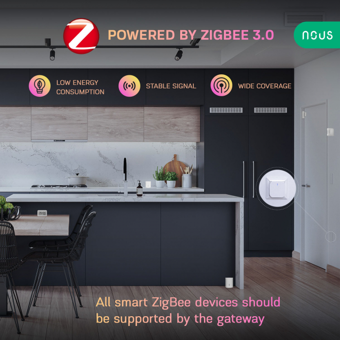 Hub inteligent de tip Gateway Nous E1, WiFi, ZigBee [2]