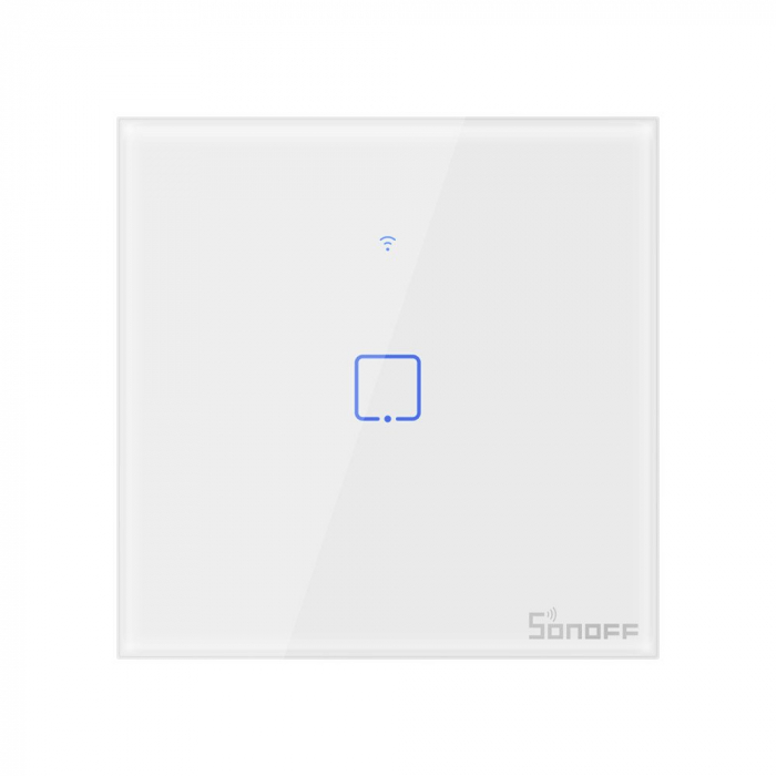 Intrerupator Smart  cu Touch Wifi + RF 433 Sonoff T1 EU TX, 1 canal [1]