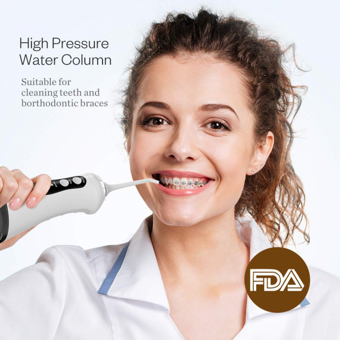 Irigator bucal Anjou Flosser AJ-PCA026, 300ml, 3 programe, 3 capete [2]
