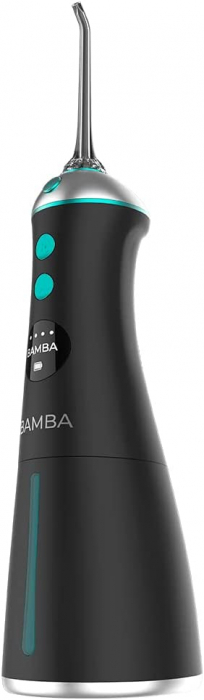 Irigator bucal Cecotec Bamba ToothCare 1100 Jet Liberty, 6 capete diferite,  280ml, 6 programe, Afisaj LED, portabil [1]