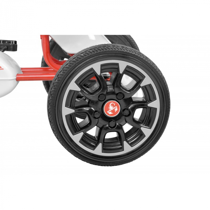 Kart cu pedale ABARTH WHITE [5]