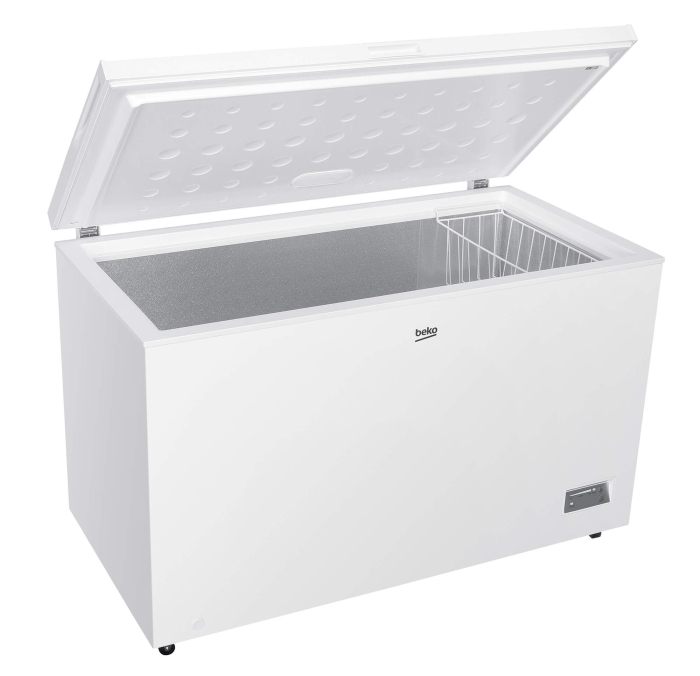 Lada frigorifica Beko CF380EIWN, 371l, Clasa E, panou control cu LED-uri, Conditii extreme, cosuri metalice, Alb [5]