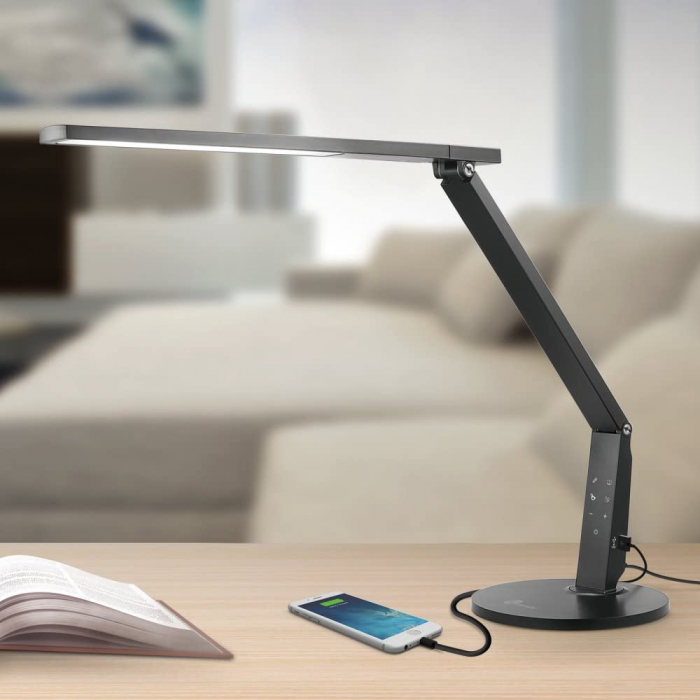 Lampa de birou cu LED TaoTronics TT-DL10, incarcare USB, 4 culori de lumina, 600 lumeni [2]